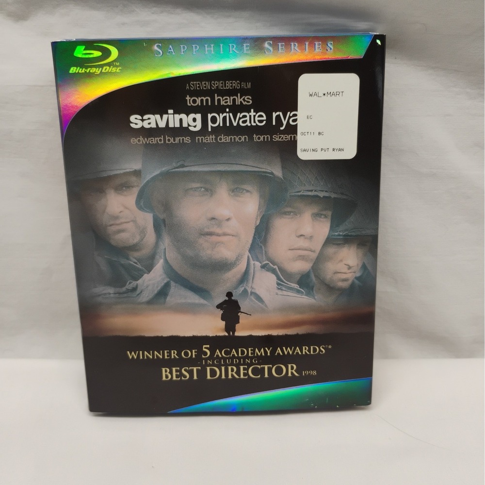 Saving Private Ryan (Blu-ray, 1998) Tom Hanks Matt Damon Sapphire Series New